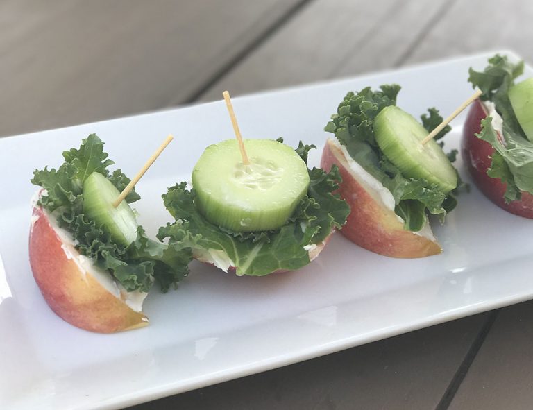 healthy snacks with goat cheese