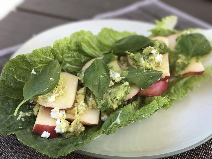 healthy snacks with goat cheese