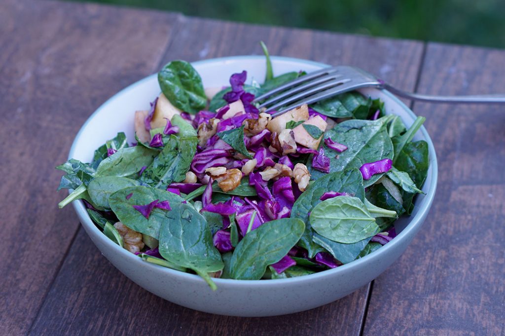Collard Greens, Spinach & Red Cabbage Salad (FM)